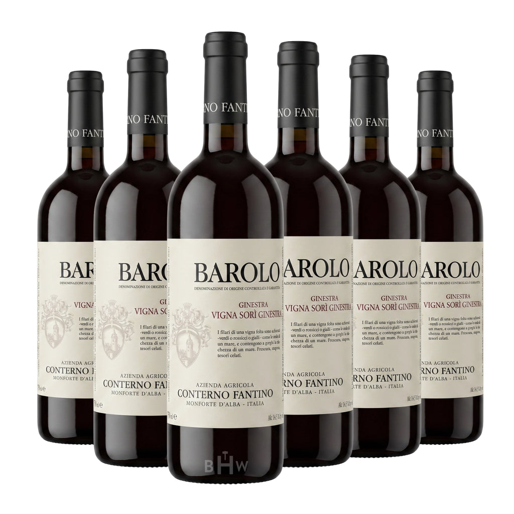 A 6-bottle pack of 2020 Conterno Fantino Sorì Ginestra Barolo 750ml red wine, curated by Big Hammer Wines.