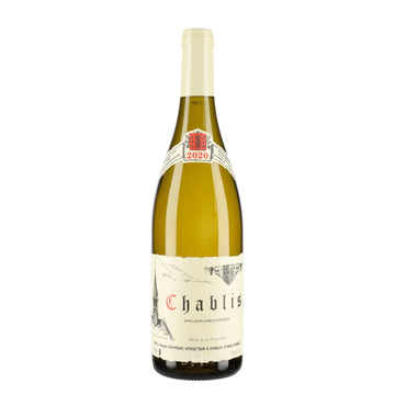A bottle of 2020 Domaine Vincent Dauvissat Chablis white wine, curated by Big Hammer Wines.