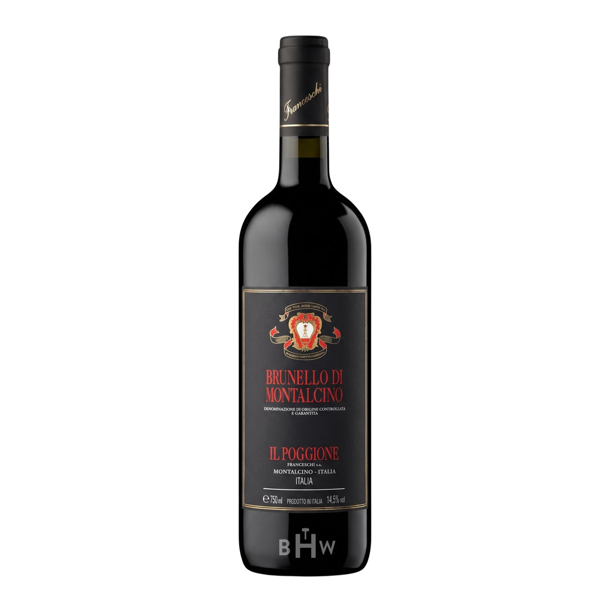 2020 Tenuta Il Poggione Brunello di Montalcino DOCG single red wine bottle, curated by Big Hammer Wines.