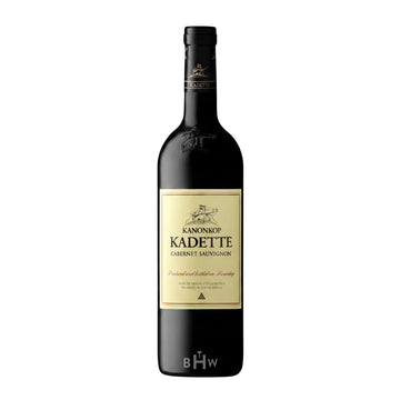 A bottle of 2020 Kanonkop Kadette Cabernet Sauvignon Stellenbosch red wine, curated by Big Hammer Wines.