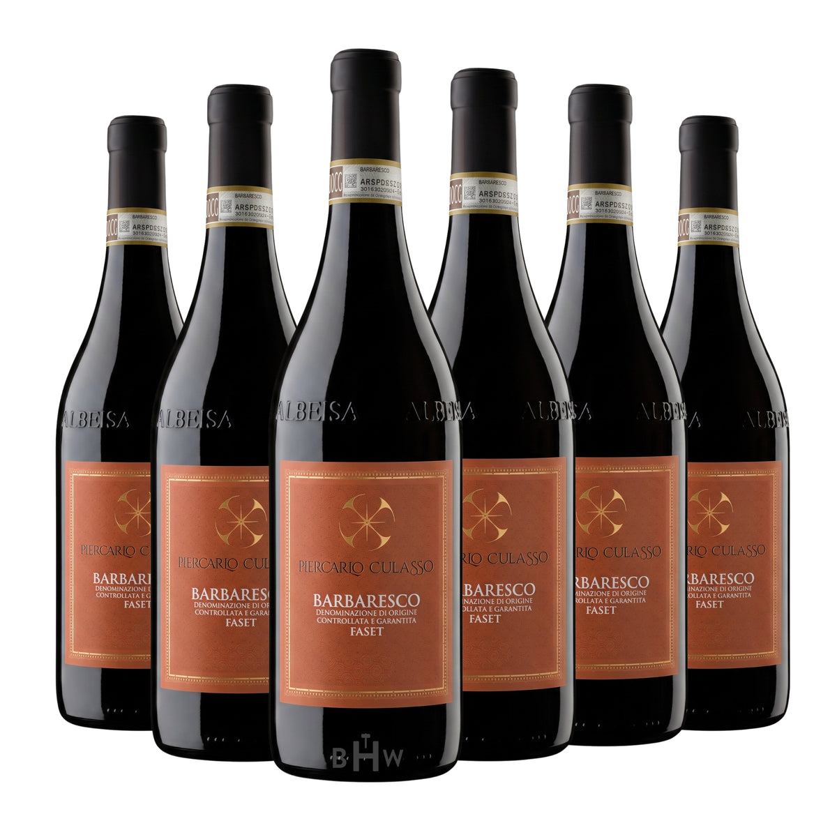 2020 Piercarlo Culasso 'Faset' Barbaresco DOCG Piemonte 6-pack red wine bottles, curated by Big Hammer Wines.
