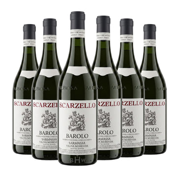 2020 Scarzello 'Sarmassa Vigna Merenda' Barolo DOCG Piemonte 6-pack red wine bottles, curated by Big Hammer Wines.