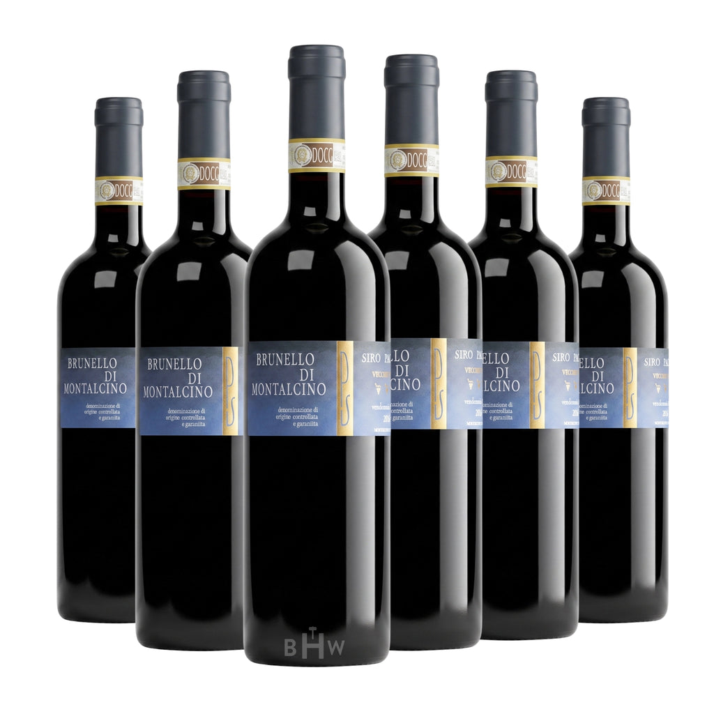 A 6-bottle pack of 2020 Siro Pacenti PS Vecchie Vigne Brunello di Montalcino 750ml red wine, curated by Big Hammer Wines.