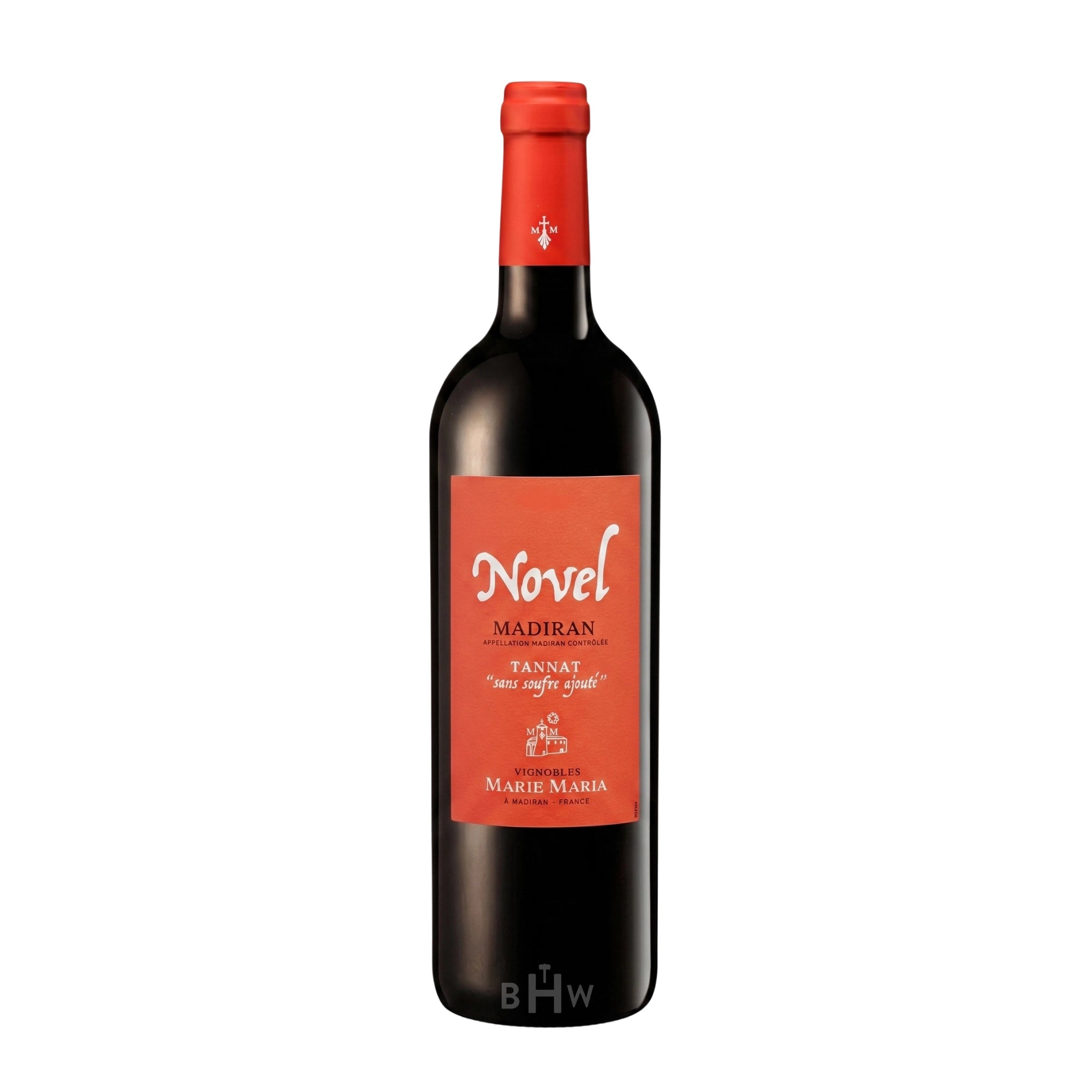 A bottle of 2020 Vignobles Marie Maria 'Novel' Madiran red wine, curated by Big Hammer Wines.