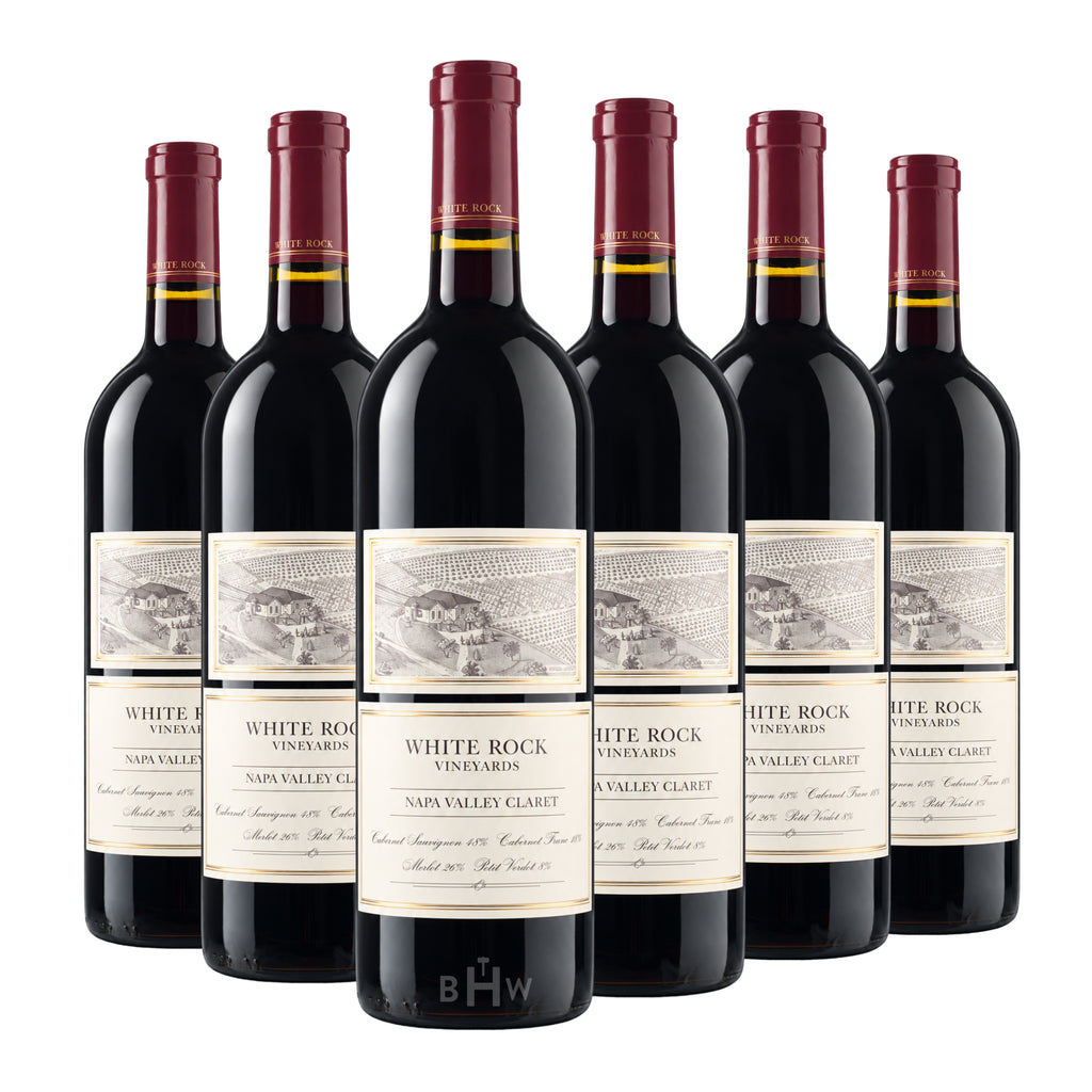 `2020 White Rock Vineyards Claret Napa Valley Estate 6-bottle red wine pack, curated by Big Hammer Wines.`