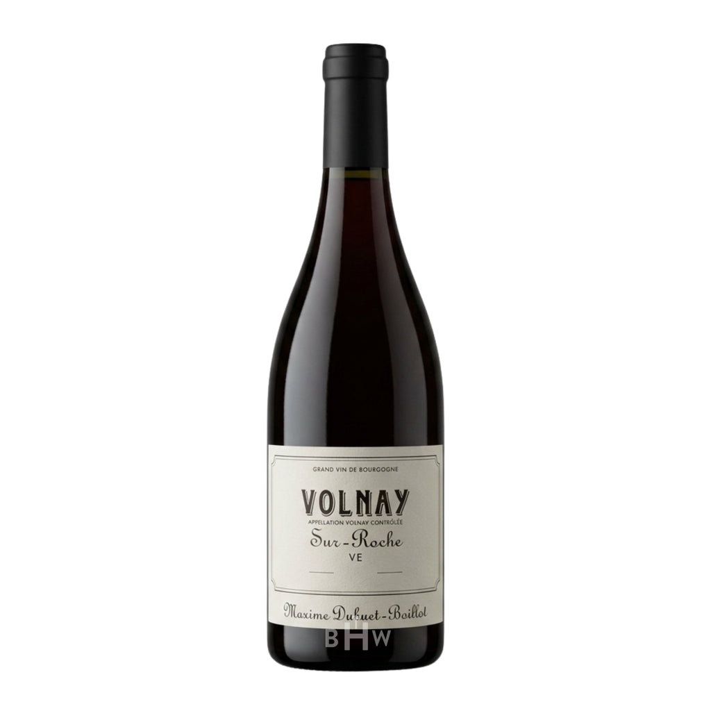 2021 Maxime Dubuet-Boillot Volnay 'Sur-Roche' Pinot Noir Burgundy red wine bottle, curated by Big Hammer Wines.