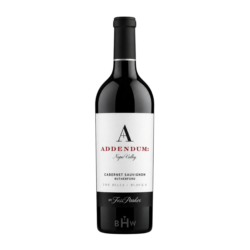 Bottle of 2021 Addendum The Hills Block 6 Cabernet Sauvignon Rutherford Napa Valley by Big Hammer Wines