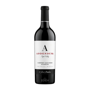 Bottle of 2021 Addendum The Hills Block 6 Cabernet Sauvignon Rutherford Napa Valley by Big Hammer Wines