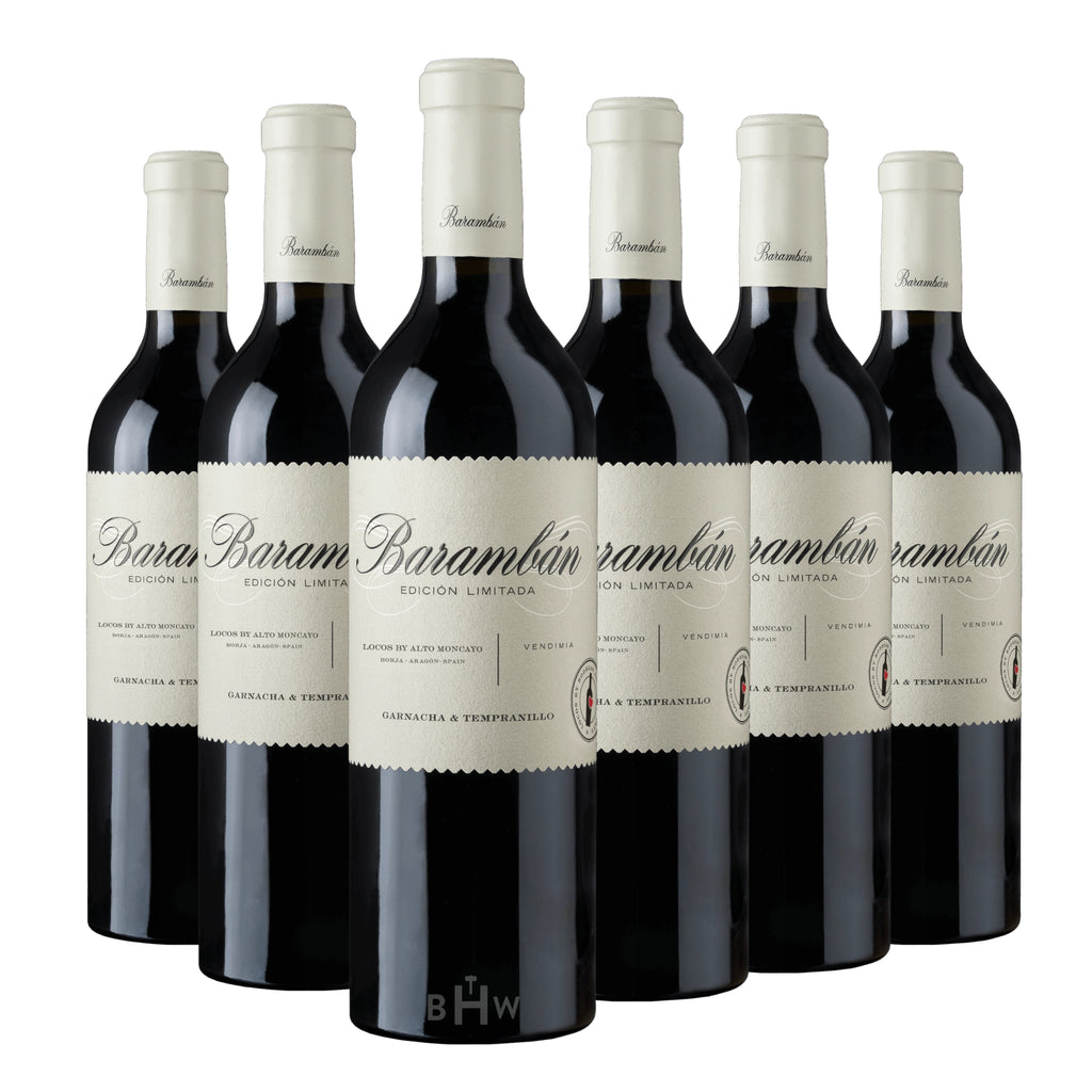A 6-bottle pack of 2021 Alto Moncayo Locos por el Vino Baramban Garnacha Campo de Borja red wine, curated by big hammer wines