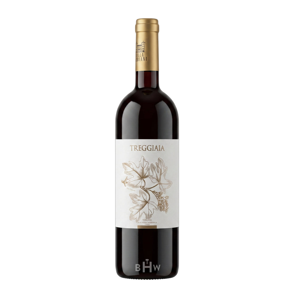 2021 Bibbiani Treggiaia Rosso Toscano Supertuscan red wine bottle, curated by Big Hammer Wines.
