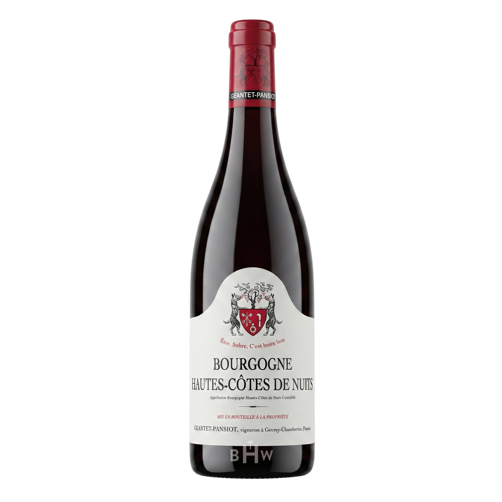 A bottle of 2021 Domaine Geantet-Pansiot Bourgogne Hautes-Côtes de Nuits Rouge Burgundy, curated by Big Hammer Wines.