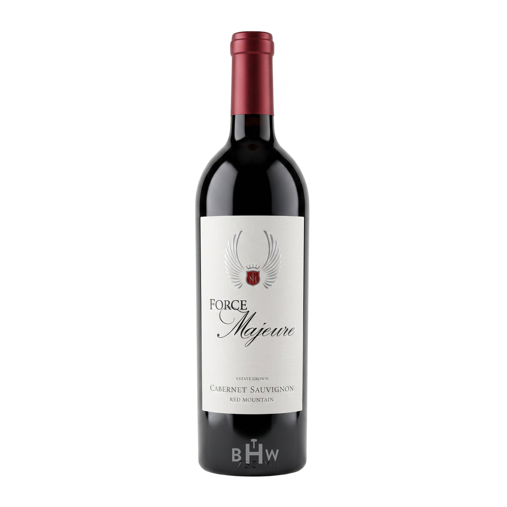 2021 Force Majeure Estate Grown Cabernet Sauvignon Red Mountain single red wine bottle, curated by Big Hammer Wines.