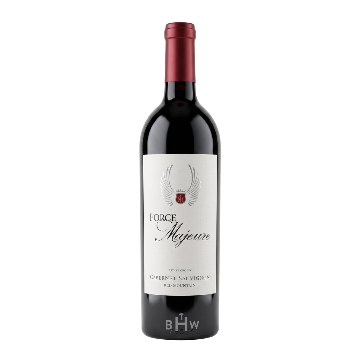 2021 Force Majeure Estate Grown Cabernet Sauvignon Red Mountain single red wine bottle, curated by Big Hammer Wines.