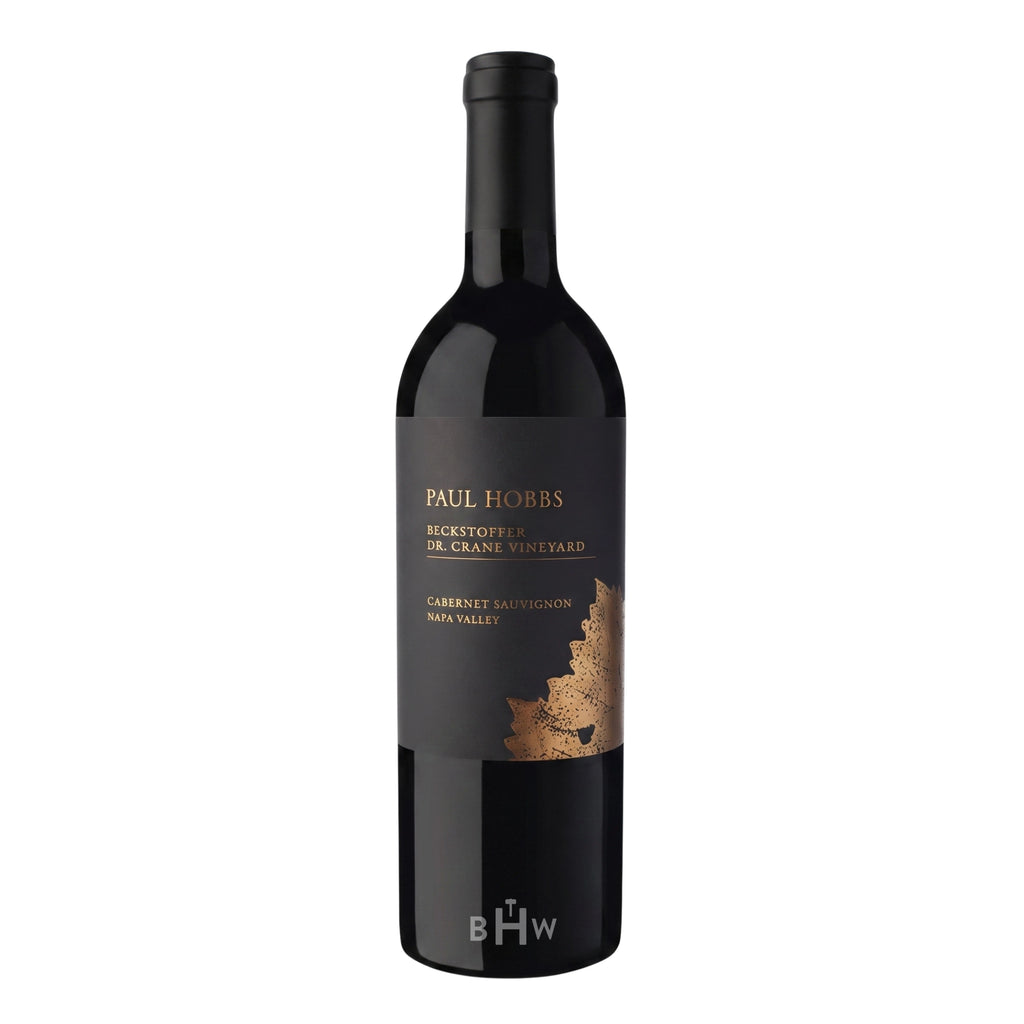2021 Paul Hobbs Beckstoffer Dr. Crane Vineyard Napa Valley Cabernet Sauvignon red wine bottle. Curated by Big Hammer Wines.