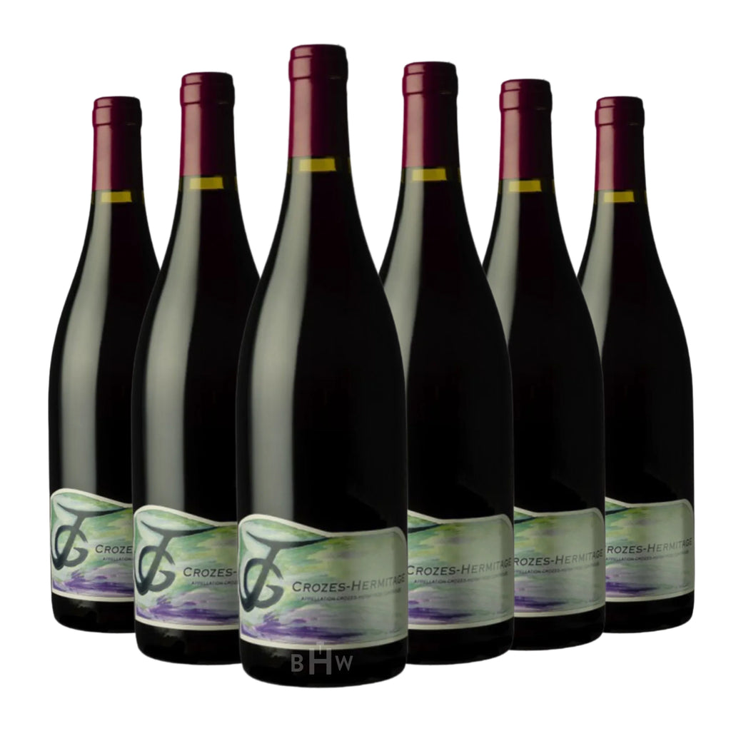 A 6-bottle pack of 2021 Pierre Gaillard Crozes-Hermitage Rhône Rouge 750ml red wine, curated by Big Hammer Wines.