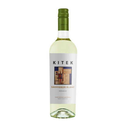 2021 Kitek Sauvignon Blanc wine bottle on a white background