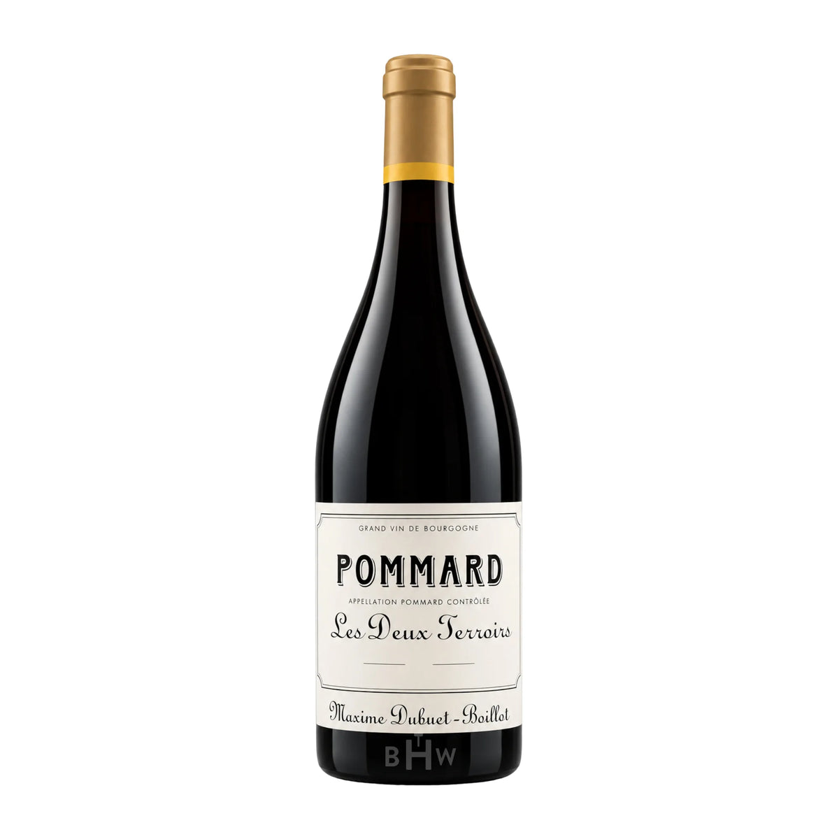 A bottle of 2021 Maxime Dubuet-Boillot Pommard Les Deux Terroirs Pinot Noir Burgundy