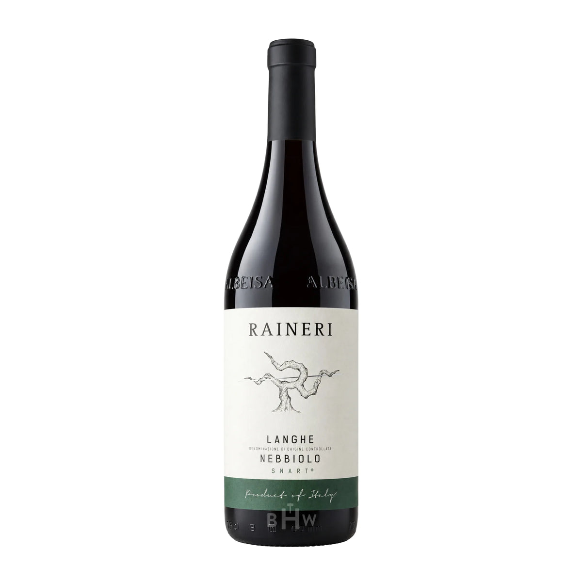 A bottle of 2021 Raineri Langhe Nebbiolo Snart Piedmont
