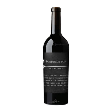 2022-Hundred-Acre-Fortunate-Son-The-Warrior-Napa-Valley wine bottle with a white background.