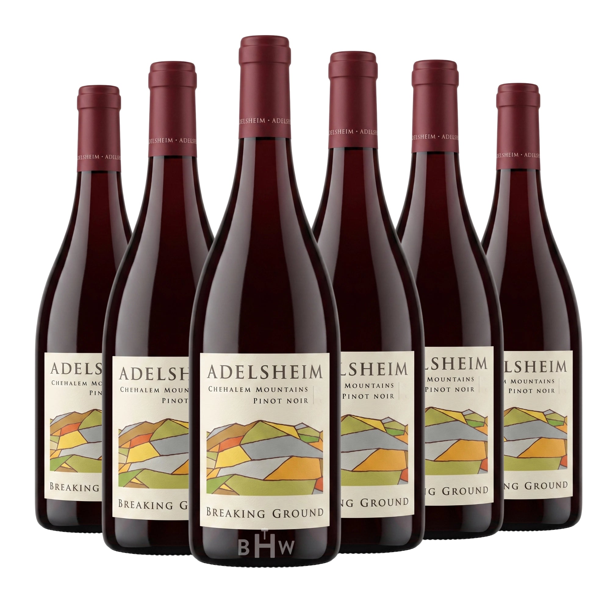2022 Adelsheim Vineyard Breaking Ground Pinot Noir Willamette Valley 6-pack, 6x750ml bottles. Curated by Big Hammer Wines.