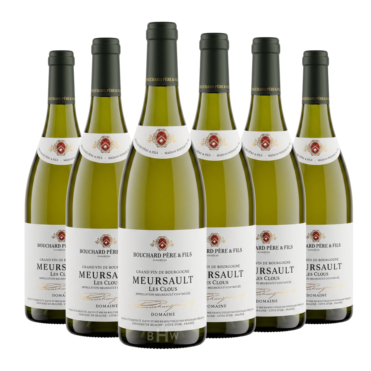 2022 Bouchard Père & Fils Meursault 'Les Clous' Burgundy 6-pack white wine bottles, curated by Big Hammer Wines.