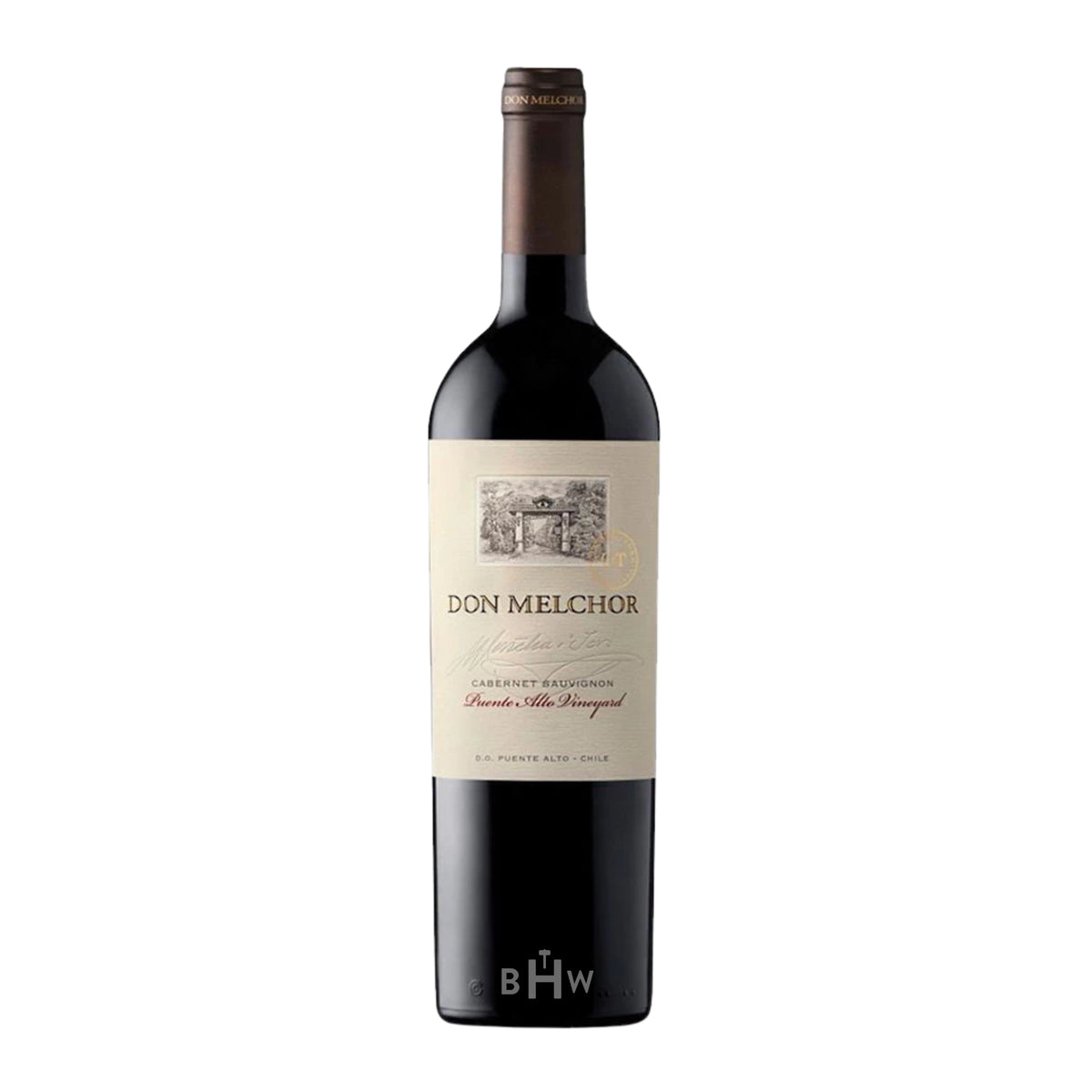 2022 Concha y Toro Don Melchor Cabernet Sauvignon Puente Alto Chile red wine bottle, curated by Big Hammer Wines.