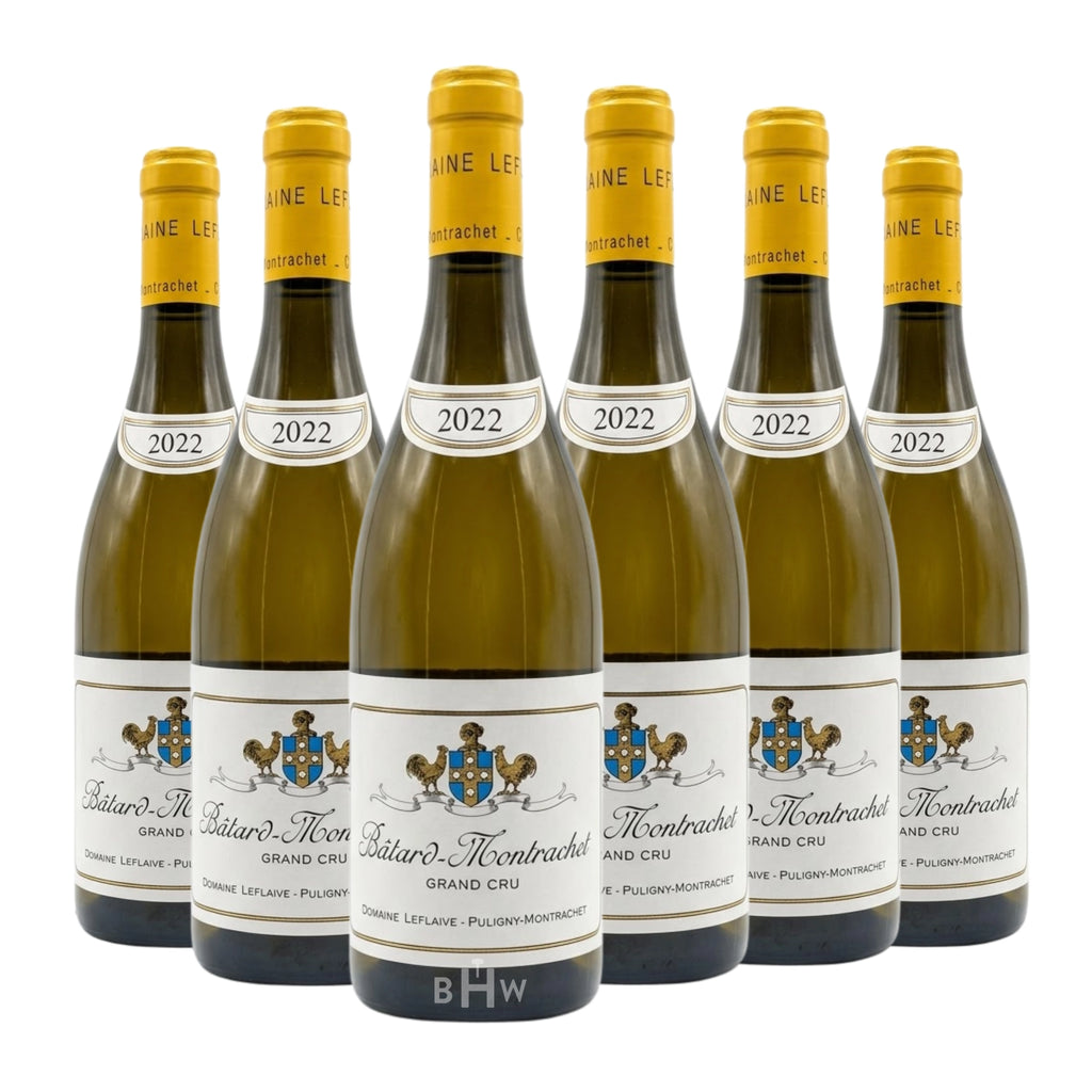 2022 Domaine Leflaive Bienvenues-Batard-Montrachet Grand Cru Côte de Beaune 6-Pack featuring 6 bottles of premier Burgundy Chardonnay 6x750ml