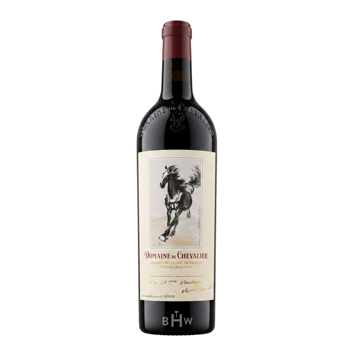 2022 Domaine de Chevalier Pessac-Léognan red wine bottle, curated by Big Hammer Wines.