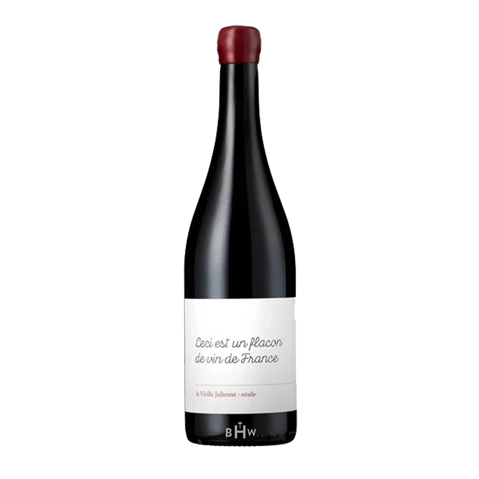 2022 Domaine de la Vielle Julienne Ceci Est un Flacon de Vin de Franc wine bottle with a white background. 