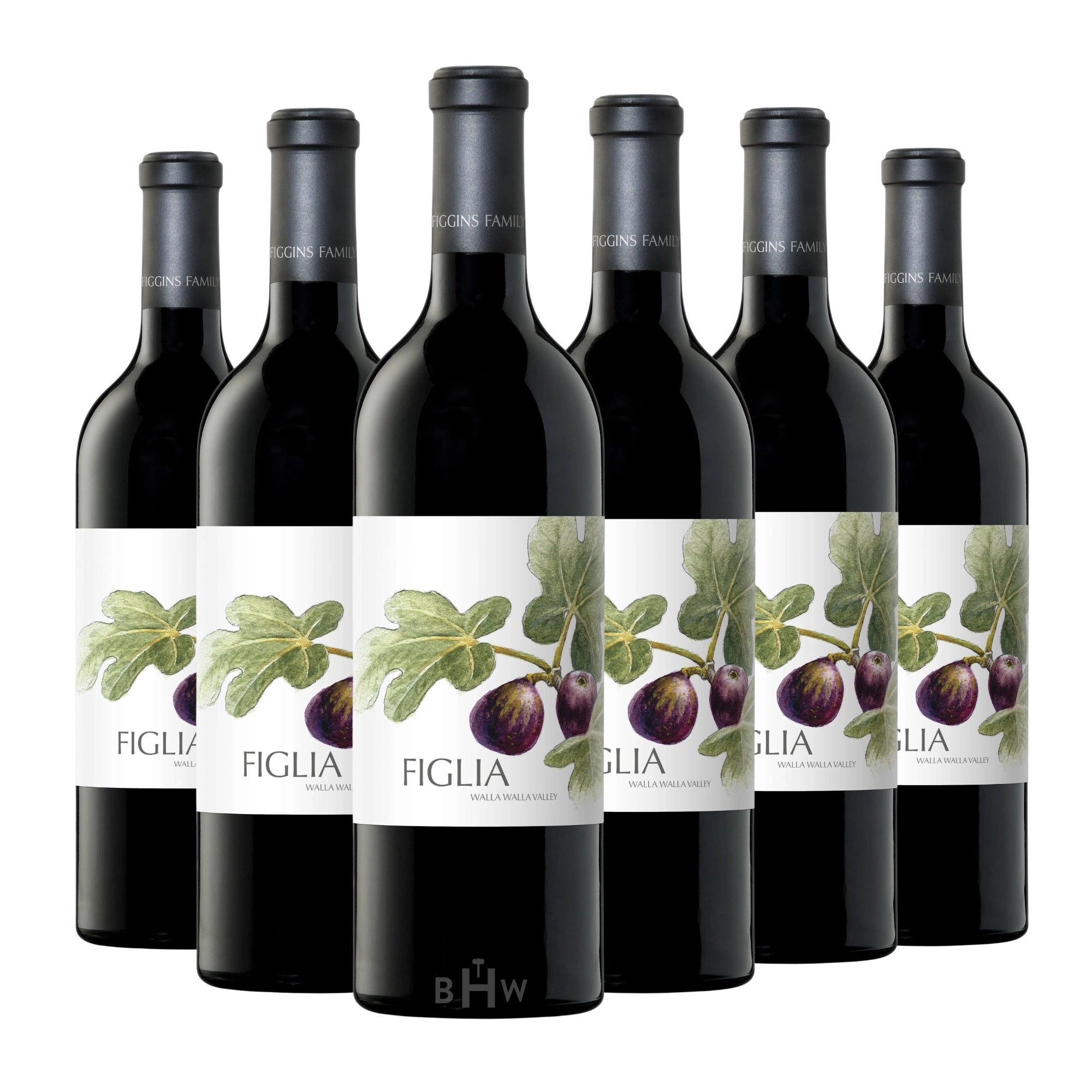 A 6-bottle pack of 2022 Figgins Figlia Walla Walla Valley 750ml red wine, curated by big hammer wines.