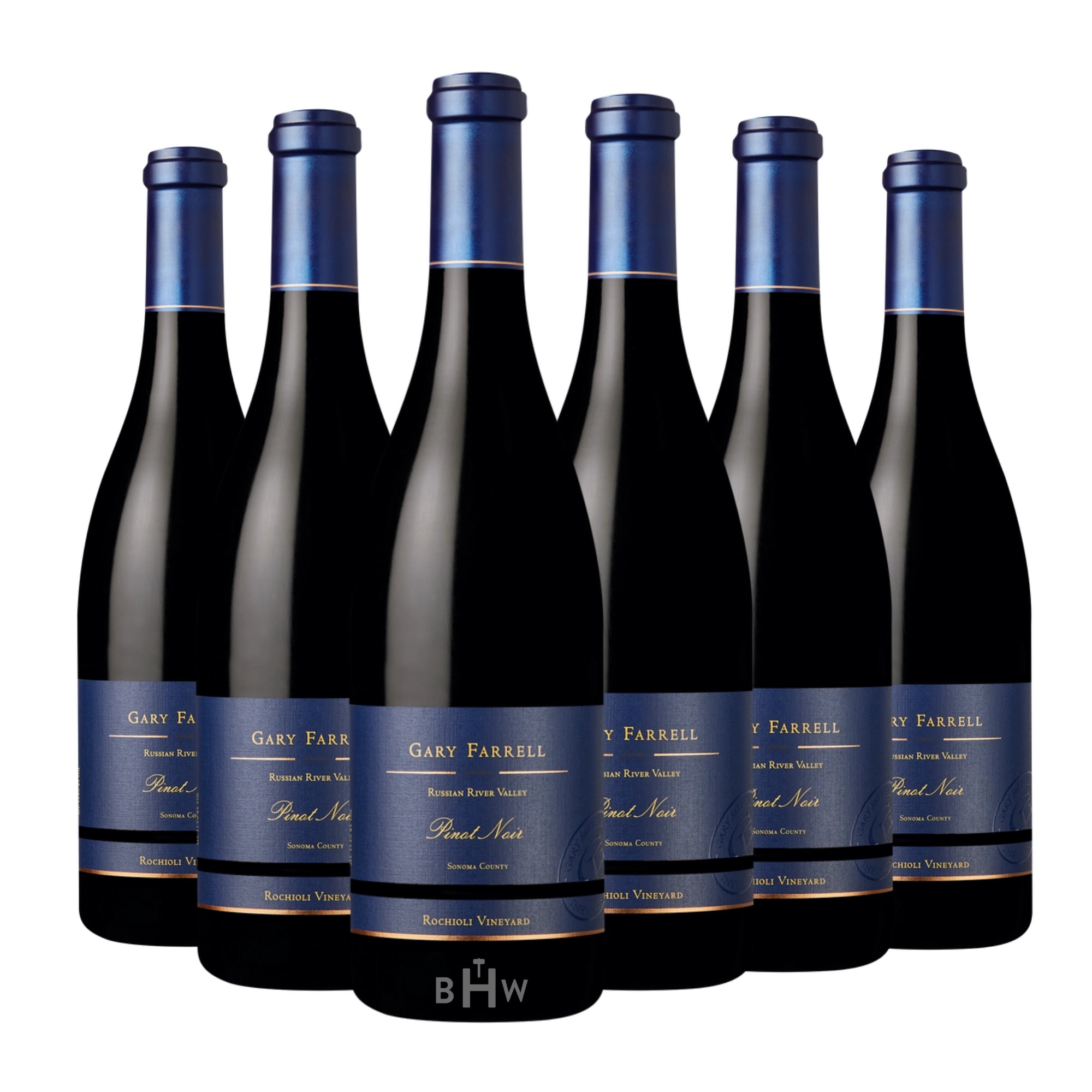 Six bottles of 2022 Gary Farrell Rochioli Vineyard Pinot Noir California (6x750ml), curated by Big Hammer Wines.