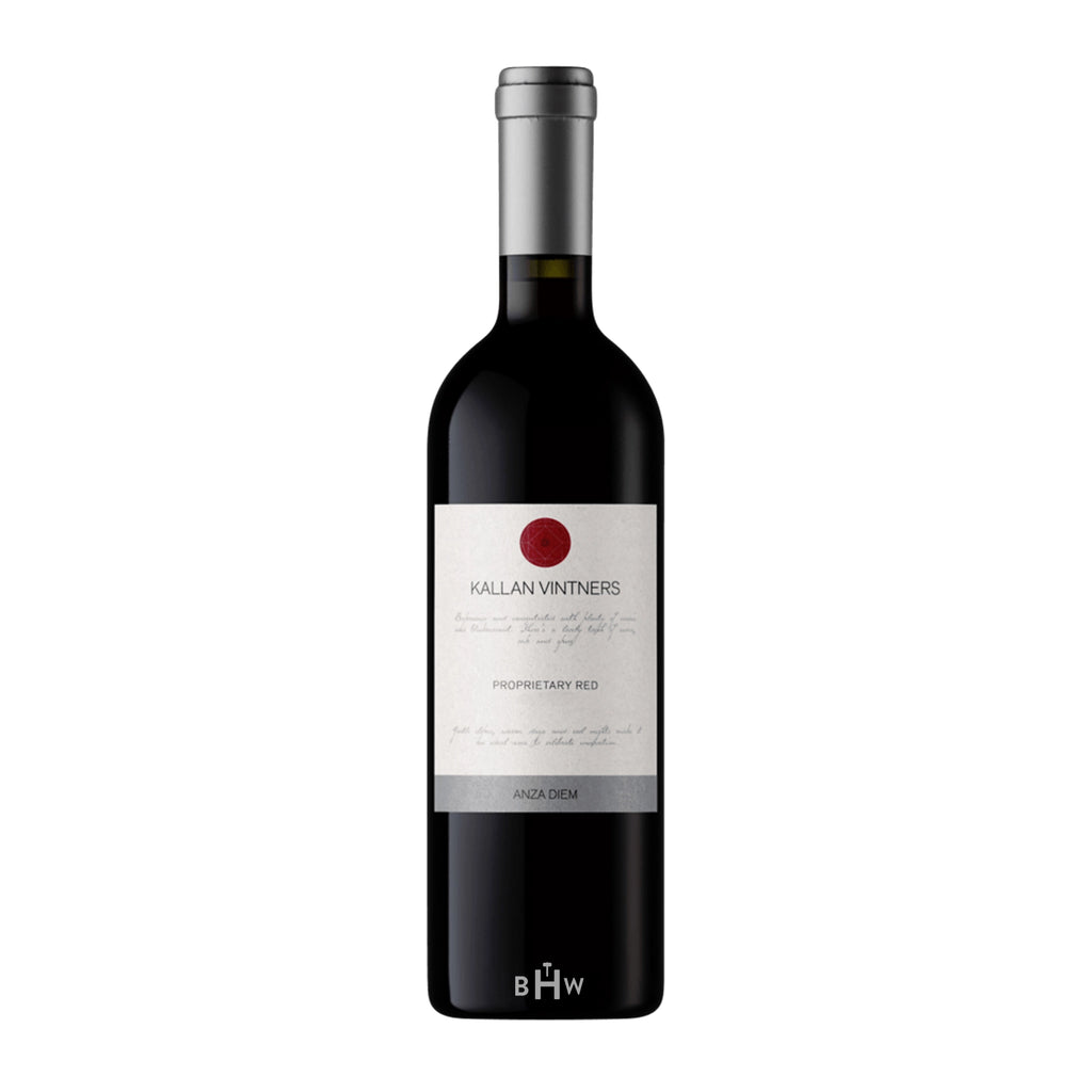 2022 Kallan Vintners Anza Diem Proprietary Red Wine California wine bottle.