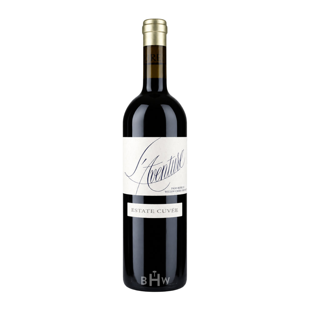 2022 L'Aventure 'Estate Cuvée' Paso Robles Willow Creek District single red wine bottle, curated by Big Hammer Wines.