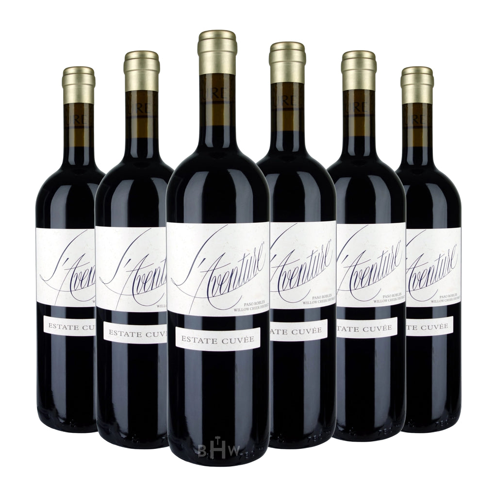 A 6-bottle pack of 2022 L'Aventure Estate Cuvée Cabernet Sauvignon Willow Creek District 750ml red wine, curated by Big Hammer Wines.