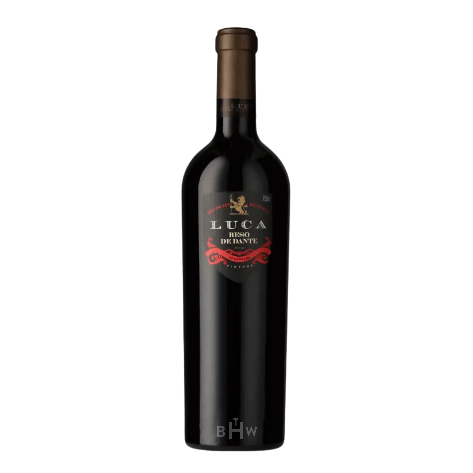 A single bottle of 2022 Luca Beso de Dante red wine from Uco Valley, Mendoza, curated by Big Hammer Wines.