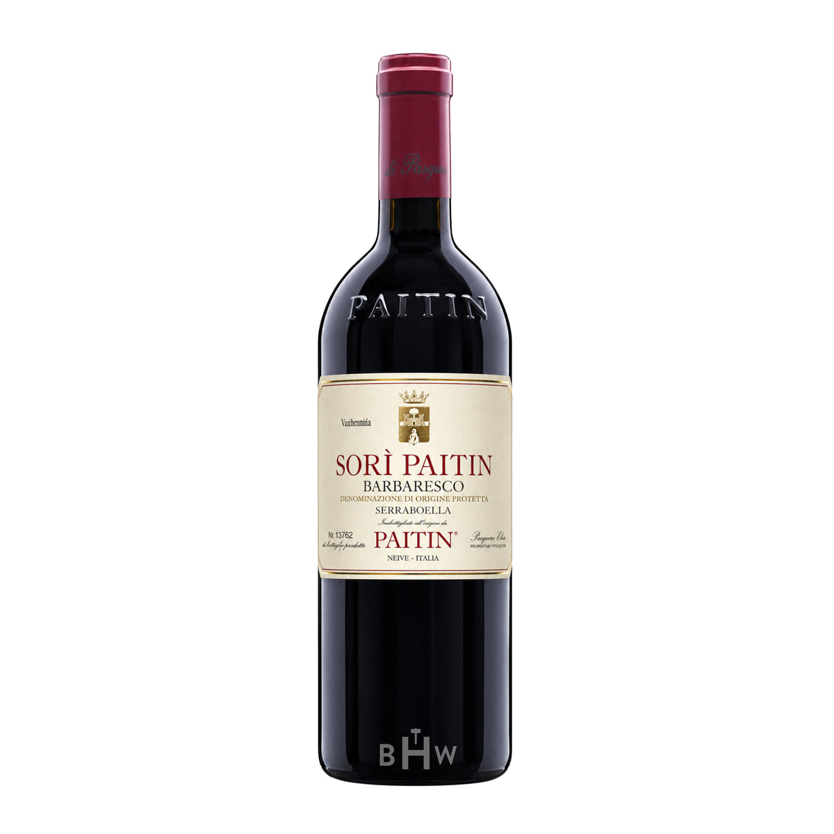 2022 Paitin 'Sorì Paitin' Serraboella Barbaresco single red wine bottle, curated by Big Hammer Wines.