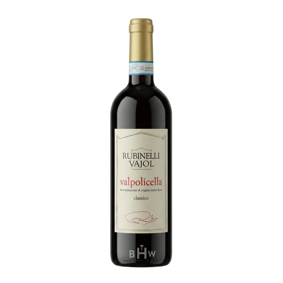 Bouteille de vin rouge 2022 Rubinelli Vajol Valpolicella Classico Vénétie, sélectionnée par Big Hammer Wines.