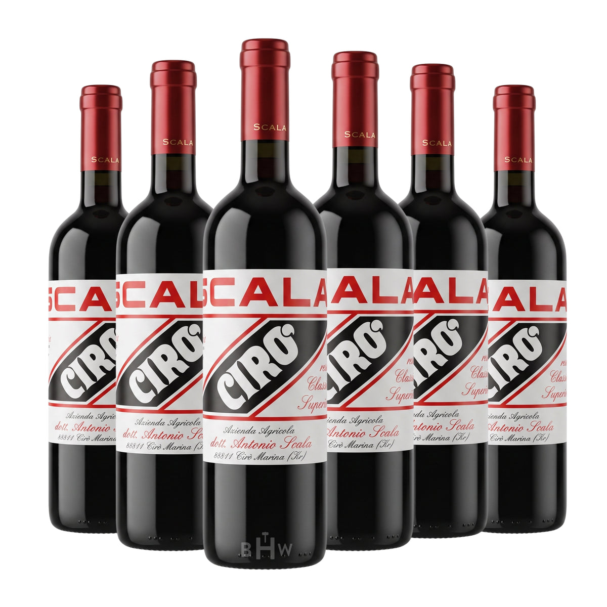 2022 Scala Cirò Rosso Classico Superiore DOC Calabria 6-pack red wine bottles, curated by Big Hammer Wines.