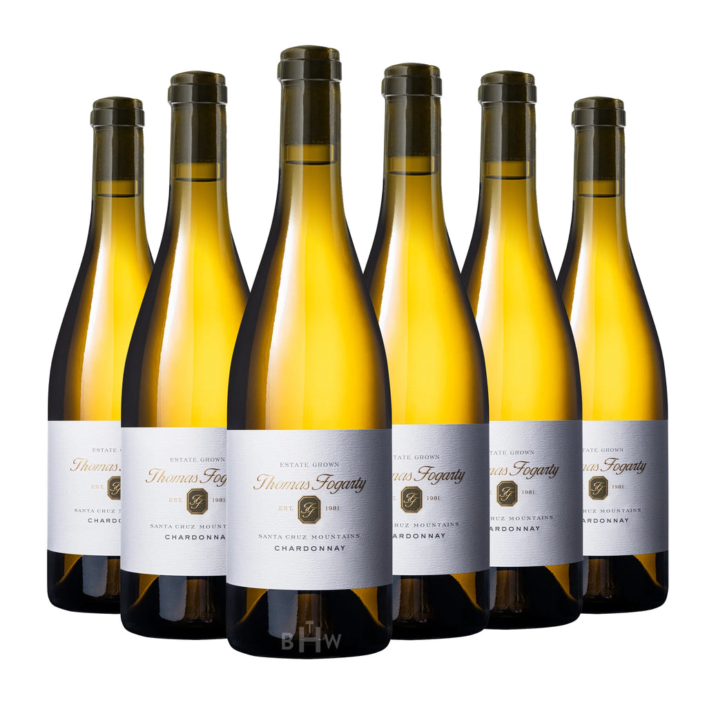 A 6-bottle pack of 2022 Thomas Fogarty Santa Cruz Mountains Estate Chardonnay 750ml white wine, curated by Big Hammer Wines.