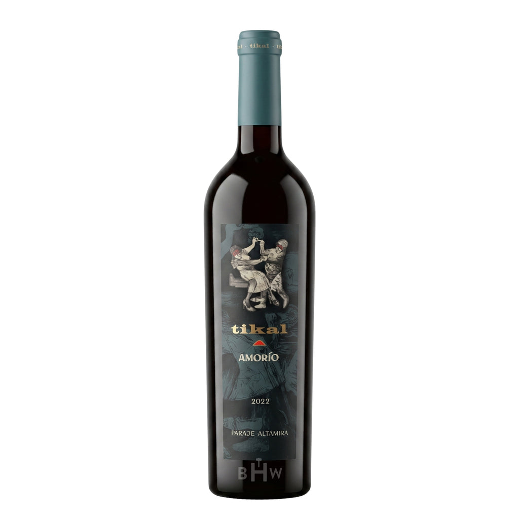 A single bottle of 2022 Tikal Amorío Malbec red wine from Paraje Altamira, Mendoza, curated by Big Hammer Wines.