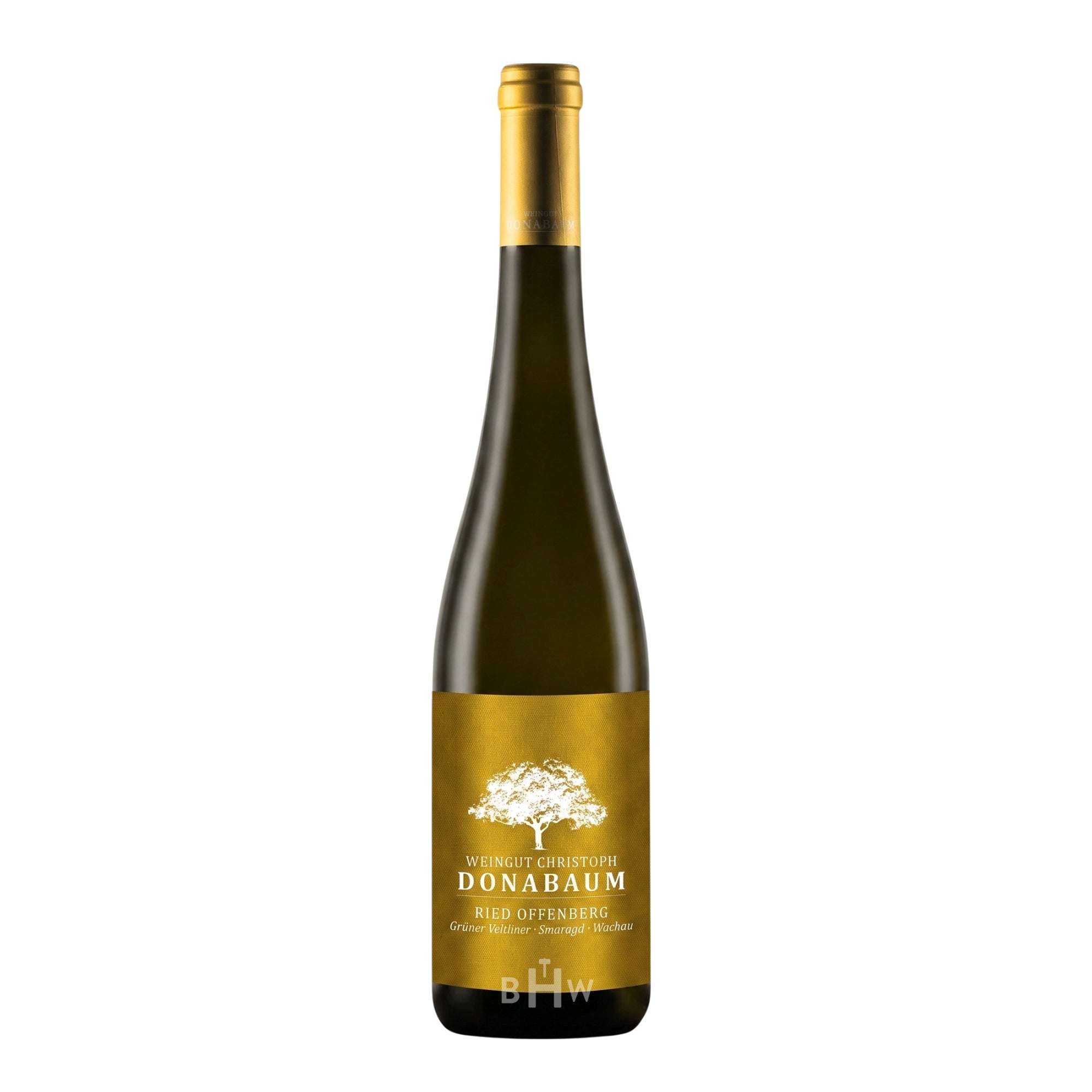 A bottle of 2022 Weingut Christoph Donabaum Ried Offenberg Grüner Veltliner Smaragd white wine from Wachau, Austria, curated by Big Hammer Wines