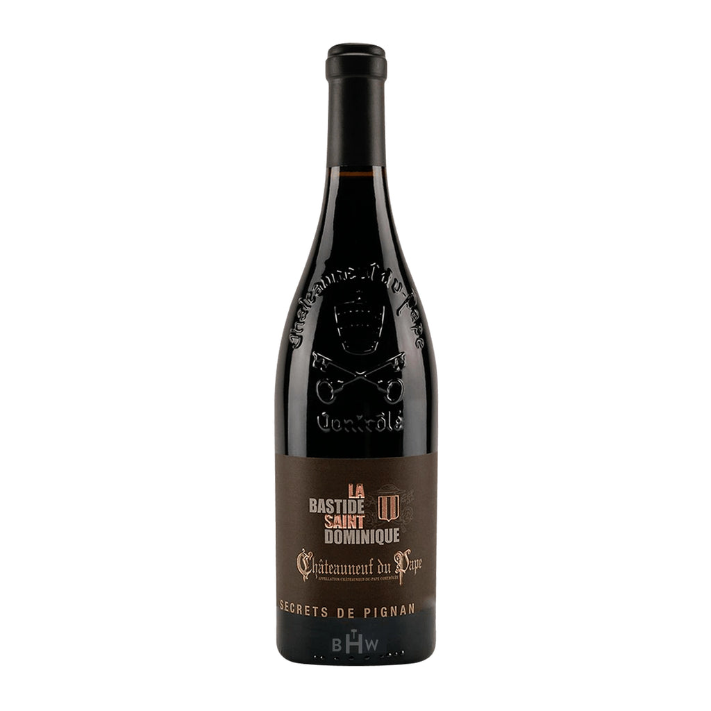 2022 La Bastide Saint Dominique Chateauneuf-du-Pape 'Secrets de Pignan' Vieilles Vignes wine bottle.