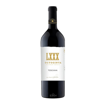 2022 Octoginta Passione di Famiglia Super Tuscan Blend wine bottle.