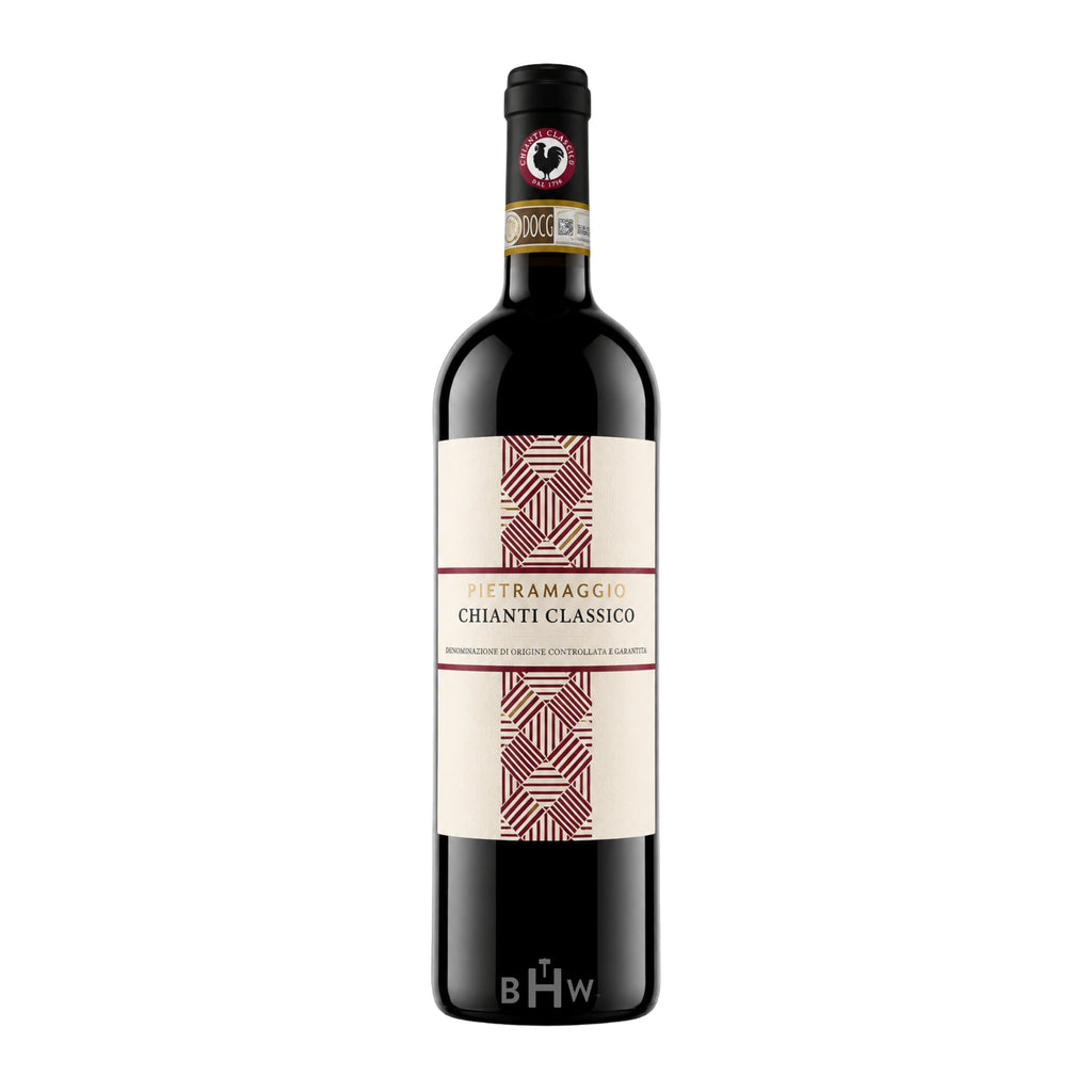 A single bottle of 2022 Pietramaggio Chianti Classico red wine from Italy, curated by Big Hammer Wines.