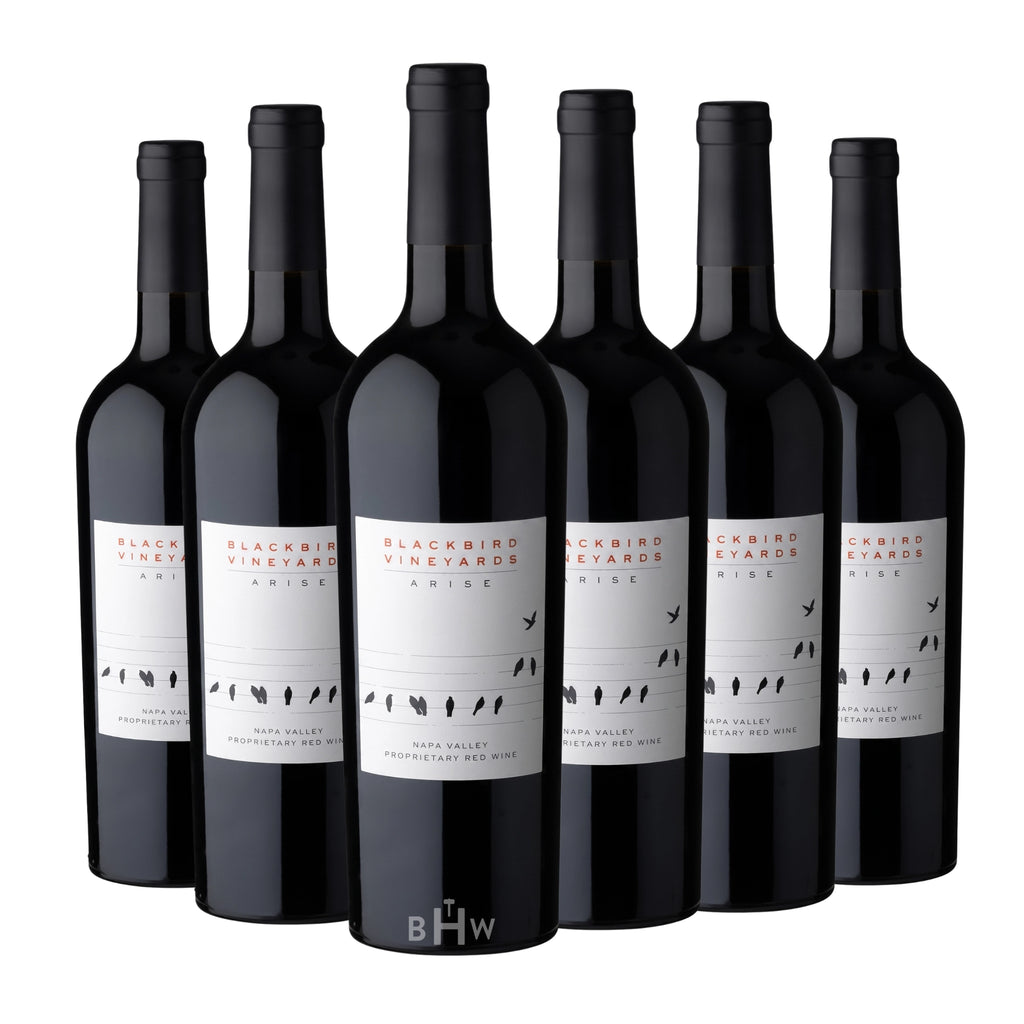Six bottles of 2023 Blackbird Vineyards Arise Red Blend, curated by Big Hammer Wines.