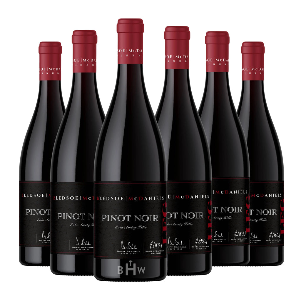 2023 Bledsoe McDaniels LFG Pinot Noir Willamette Valley 6-pack, 6x750ml bottles. Curated by Big Hammer Wines.