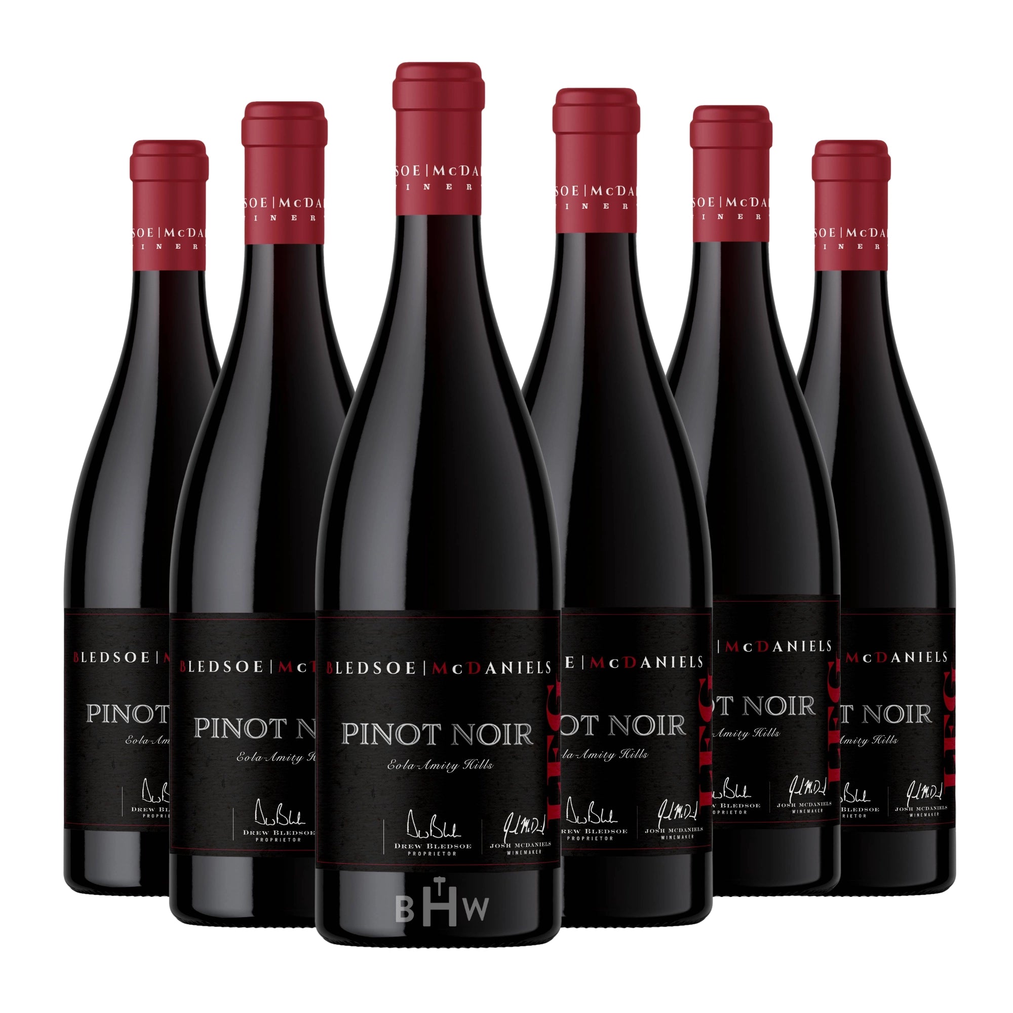 2023 Bledsoe McDaniels LFG Pinot Noir Willamette Valley 6-pack, 6x750ml bottles. Curated by Big Hammer Wines.