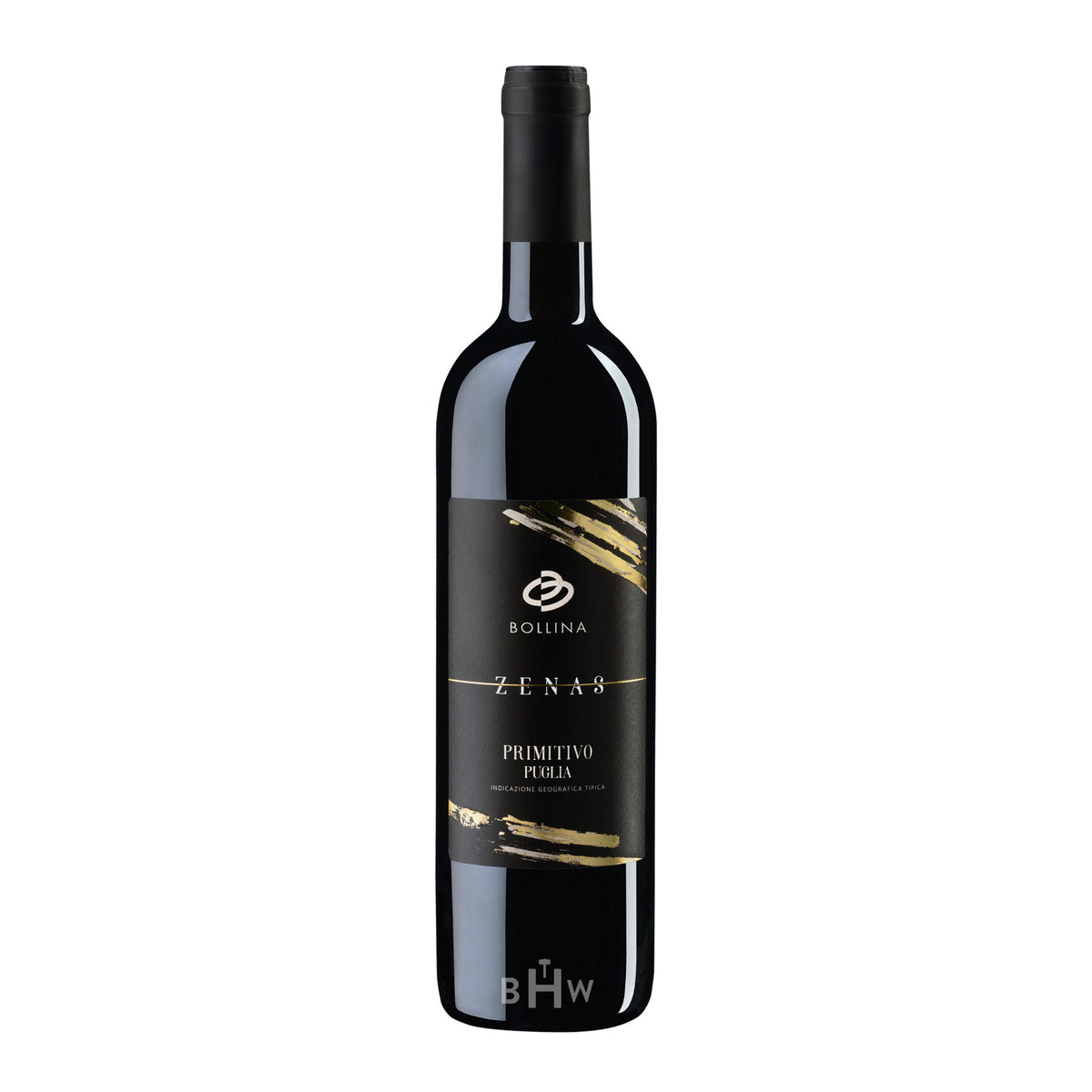 2023 Bollina Zenas Primitivo Puglia red wine bottle, curated by Big Hammer Wines.