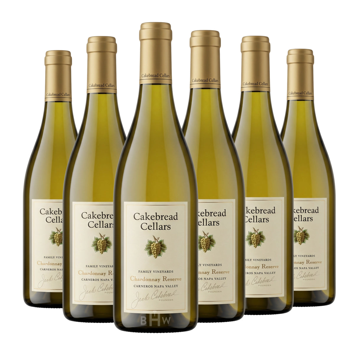 2023 Cakebread Cellars 'Chardonnay Reserve' Carneros, Napa Valley 6-pack white wine bottles, curated by Big Hammer Wines.