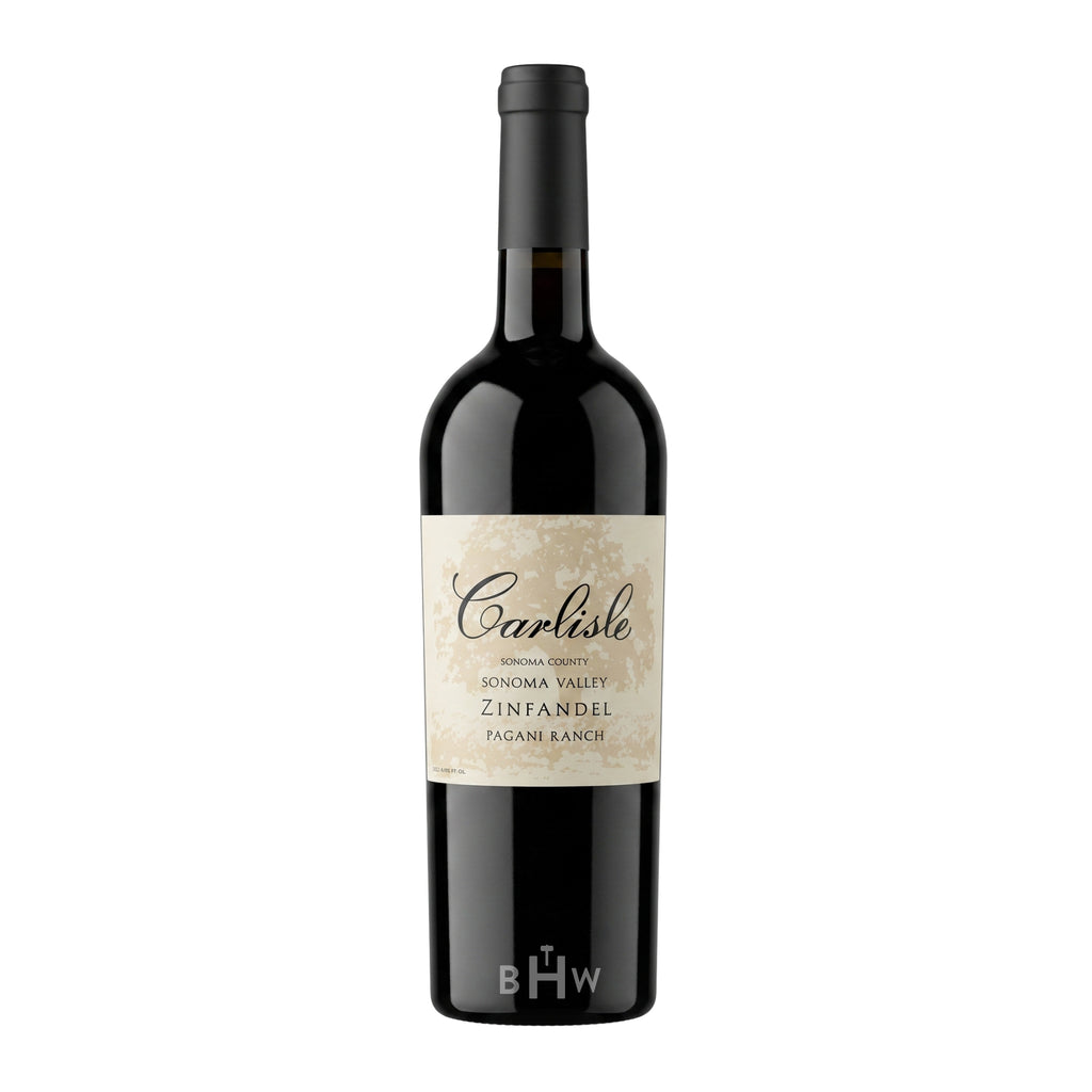 2023 Carlisle Pagani Ranch Zinfandel Sonoma Valley single red wine bottle, curated by Big Hammer Wines.